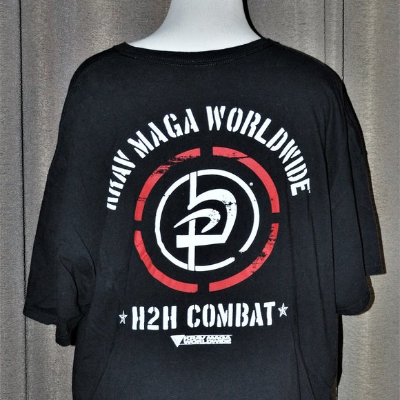 Krav Maga Worldwide H2H Combat Black Short Sleeved T-Shirt 3X - Picture 1 of 8